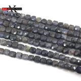 4mm Cordierite Bead Faceted Cube Loose Beads DIY Jewelry Making