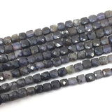 4mm Cordierite Bead Faceted Cube Loose Beads DIY Jewelry Making