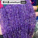 4mm Faceted Flat Round Gemstone Beads for Jewelry Making