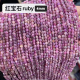 4mm Faceted Flat Round Gemstone Beads for Jewelry Making