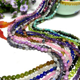 4mm Faceted Flat Round Gemstone Beads for Jewelry Making