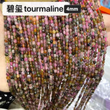 4mm Faceted Flat Round Gemstone Beads for Jewelry Making
