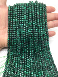 Green Malachite Faceted Cube Beads 4mm for DIY Bracelet Necklace