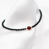 5A Garnet & Spinel Faceted Beads Bracelet 7''-8''