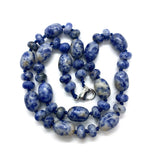 5x9mm & 10x14mm Stone Beads Set with Agate Charm for Necklace Jewelry