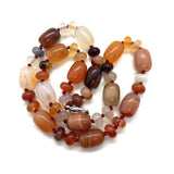 5x9mm & 10x14mm Stone Beads Set with Agate Charm for Necklace Jewelry