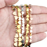 6/8MM Love Heart Hematite Spacer Beads DIY Jewelry Making Bracelets