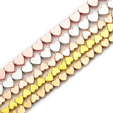6/8MM Love Heart Hematite Spacer Beads DIY Jewelry Making Bracelets