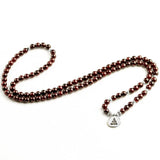 6MM Garnet Beads 108 Bracelet Necklace Yogi Jewelry Gift
