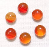 6mm Agates Half Round Flat Back Cabochons DIY Jewelry Making 100pcs/lot