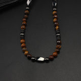 6mm Tiger-eye Hematite Beaded Necklace for Men