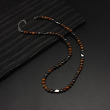 6mm Tiger-eye Hematite Beaded Necklace for Men
