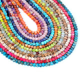 6x3mm Colorful Sea Sediment Jaspers Heart Round Loose Beads 15''