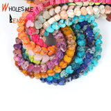 6x3mm Colorful Sea Sediment Jaspers Heart Round Loose Beads 15''