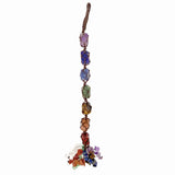 Natural Stone 7 Chakra Car Hanging Decoration Healing Reiki Tassel