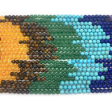 7 Chakra Round Beads Dragon Vein Agate Jewelry DIY Bracelet Accessories