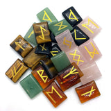 7 Chakras Tiger Eye Rune Stone Home Decoration