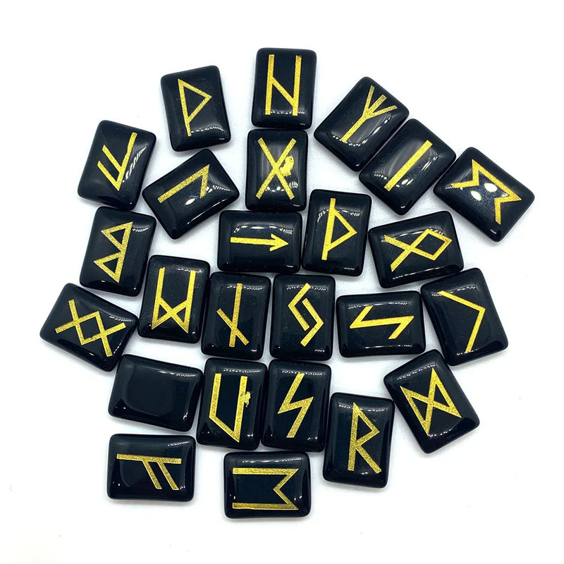 7 Chakras Tiger Eye Rune Stone Home Decoration