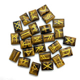 7 Chakras Tiger Eye Rune Stone Home Decoration