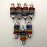 7 Chakra Pendulum Pendant Necklace Natural Stone Gems