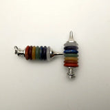 7 Chakra Pendulum Pendant Necklace Natural Stone Gems