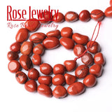 Red Jaspers Stone Beads 8-10mm Irregular 15 inches