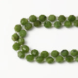 8mm Faceted Green Canadian Jades Loose Beads 15''Strands
