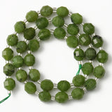 8mm Faceted Green Canadian Jades Loose Beads 15''Strands