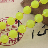 8mm Olive Green Jades Faceted Round Bead Necklace Wedding Christmas Jewelry