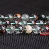 Green Ghost Quartz Crystals Beads 4-12 MM Spacer Beads for Jewelry Making