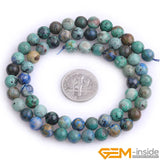 Green Chrysocolla Round Beads 15 inch Strand 6mm 8mm 10mm