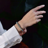 Natural Stone Abacus Beads Bracelet Jade Bangle Lucky Chakra