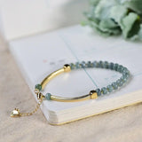 Natural Stone Abacus Beads Bracelet Jade Bangle Lucky Chakra