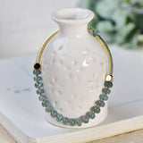 Natural Stone Abacus Beads Bracelet Jade Bangle Lucky Chakra