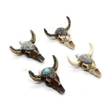 Bull Head Amulet Pendant for Jewelry Making DIY Resin Charm