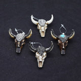 Bull Head Amulet Pendant for Jewelry Making DIY Resin Charm