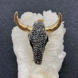 Vintage Bull Skull Necklace Pendant for Jewelry Making