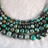 Natural Stone African Turquoises Round Spacer Beads for DIY Bracelet