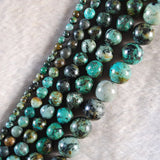 Natural Stone African Turquoises Round Spacer Beads for DIY Bracelet