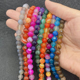 Agate Colored Quartz Beads for Jewelry Making