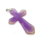 Red Agate Cross Shape Pendant for Jewelry Making