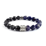 Agate Man Bracelet Adjustable Rope Stainless Steel Men Gift
