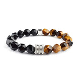 Agate Man Bracelet Adjustable Rope Stainless Steel Men Gift