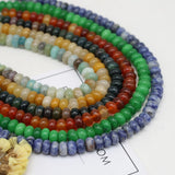 Natural Stone Agate Turquoise Opal Beads Heart Shaped Crystal Loose Abacus Beads