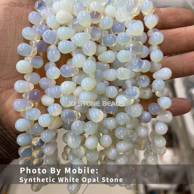 Natural Stone Agate Turquoise Water Drop Shape Beads for Jewelry Making
