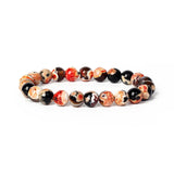 Natural Stone Agates Beads Bracelet 6-8mm Chakra Bangle
