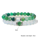 Agates Beads Couple Distance Bracelet Opal Gem Stone Energy Bracelet
