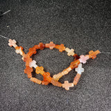 Agates Beads Cross Shape Crystal Opal Loose Beads 12x16x5mm