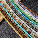 Natural Stone Agates Beads Small Circle Shape Abacus Spacer Beads