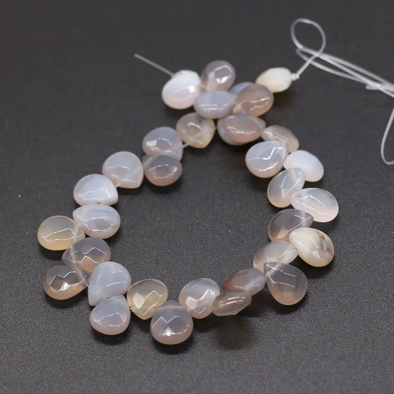 Natural Stone Agates Crystal Beads Water Drop Shape Turquoises